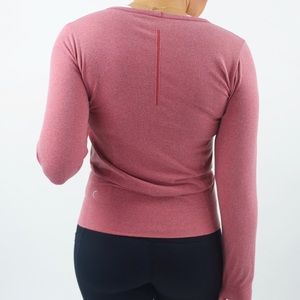 Red Heather Performance Long sleeve T
